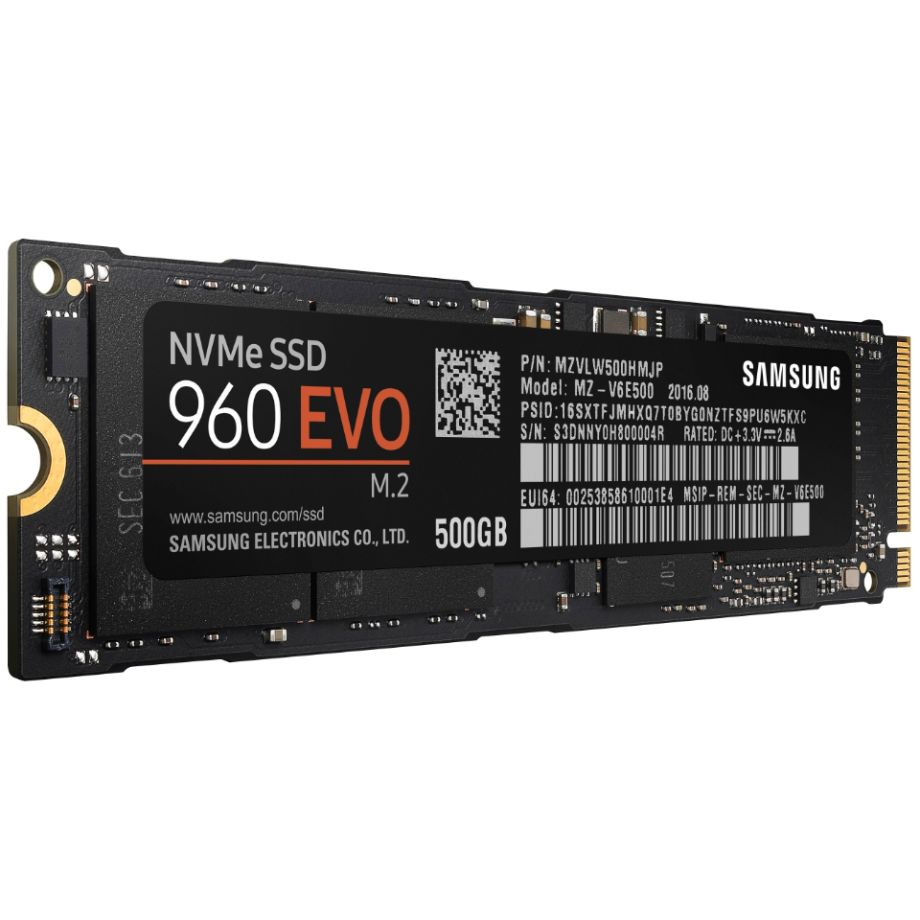 Samsung 960 EVO intern M.2 SSD-enhed (500 GB)